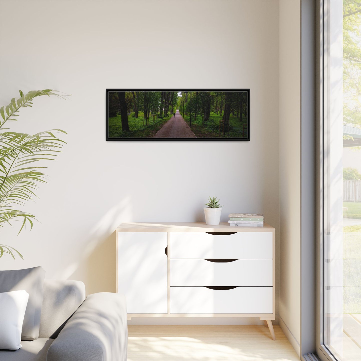 Zagares Park Matte Canvas, Framed (Multi-color)