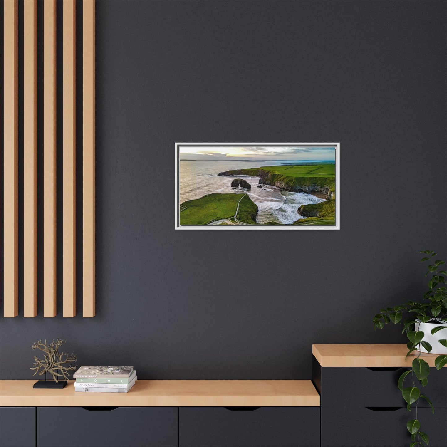 Virgin Rock Matte Canvas, Framed (Multi-color)