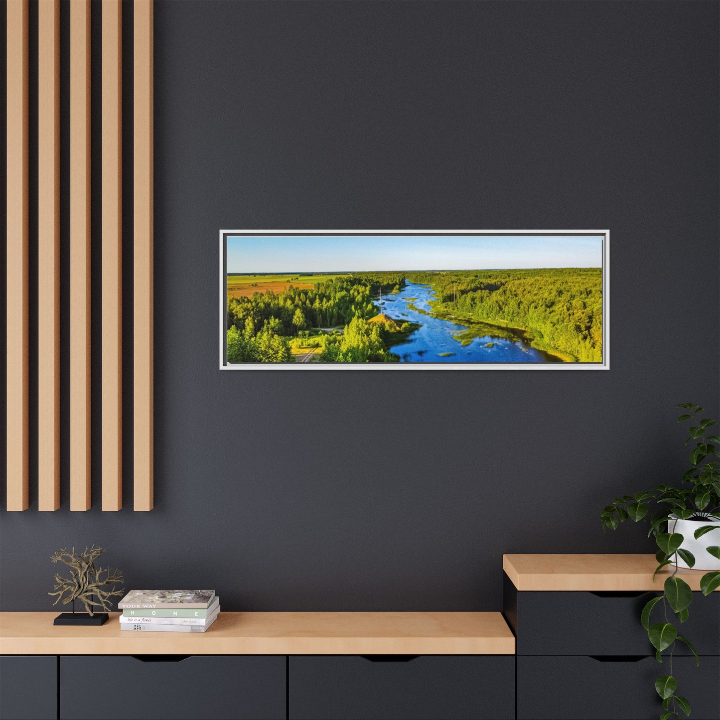 Zagares Lake Matte Canvas, Framed (Multi-color)
