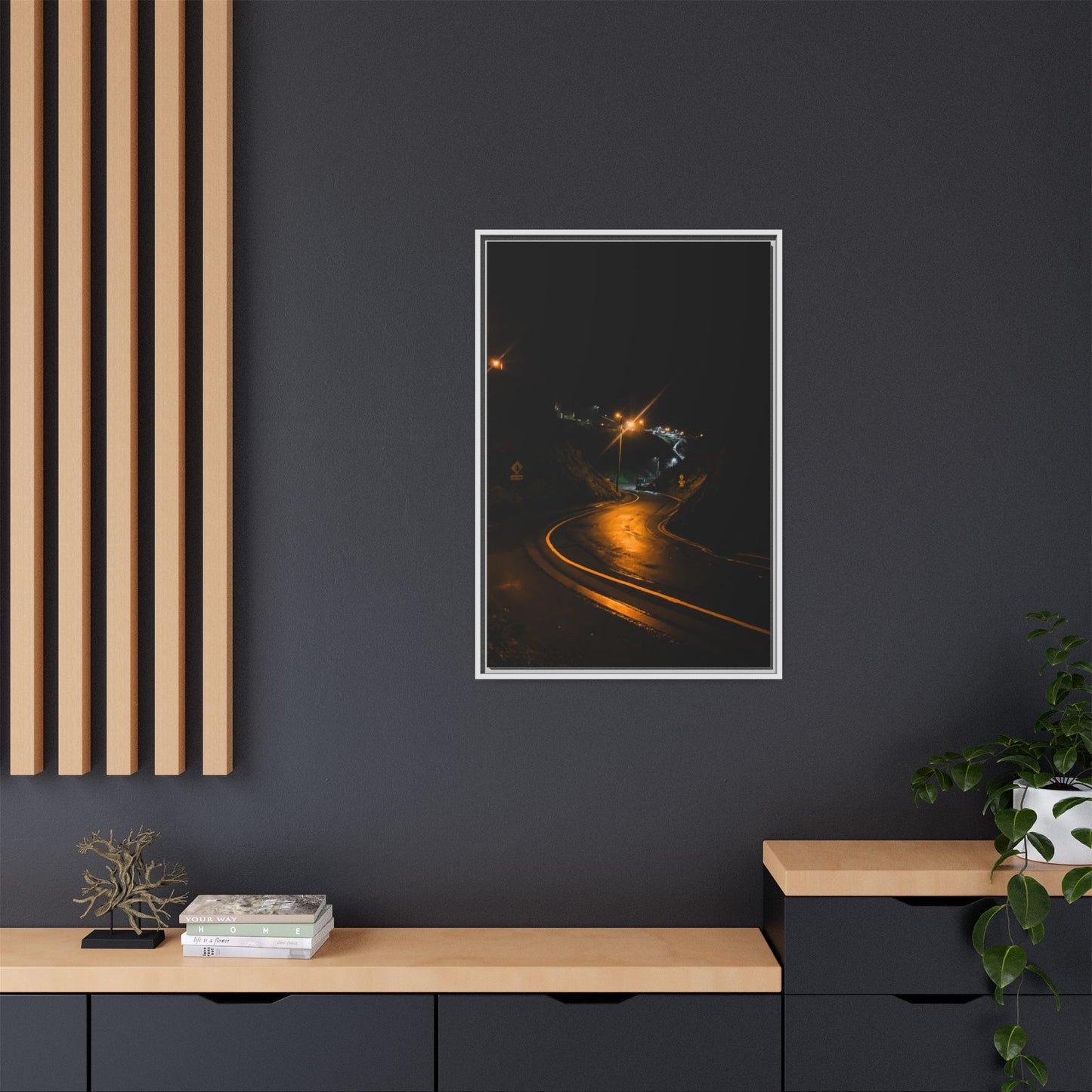 Ballybunion at Night Matte Canvas, Framed (Multi-color)
