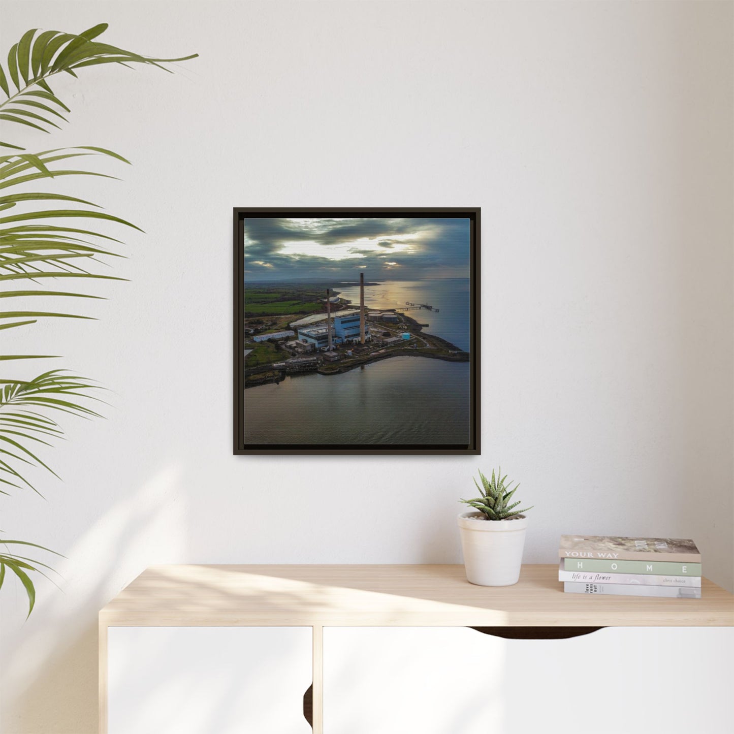 Target Power Station Matte Canvas, Framed (Multi-color)