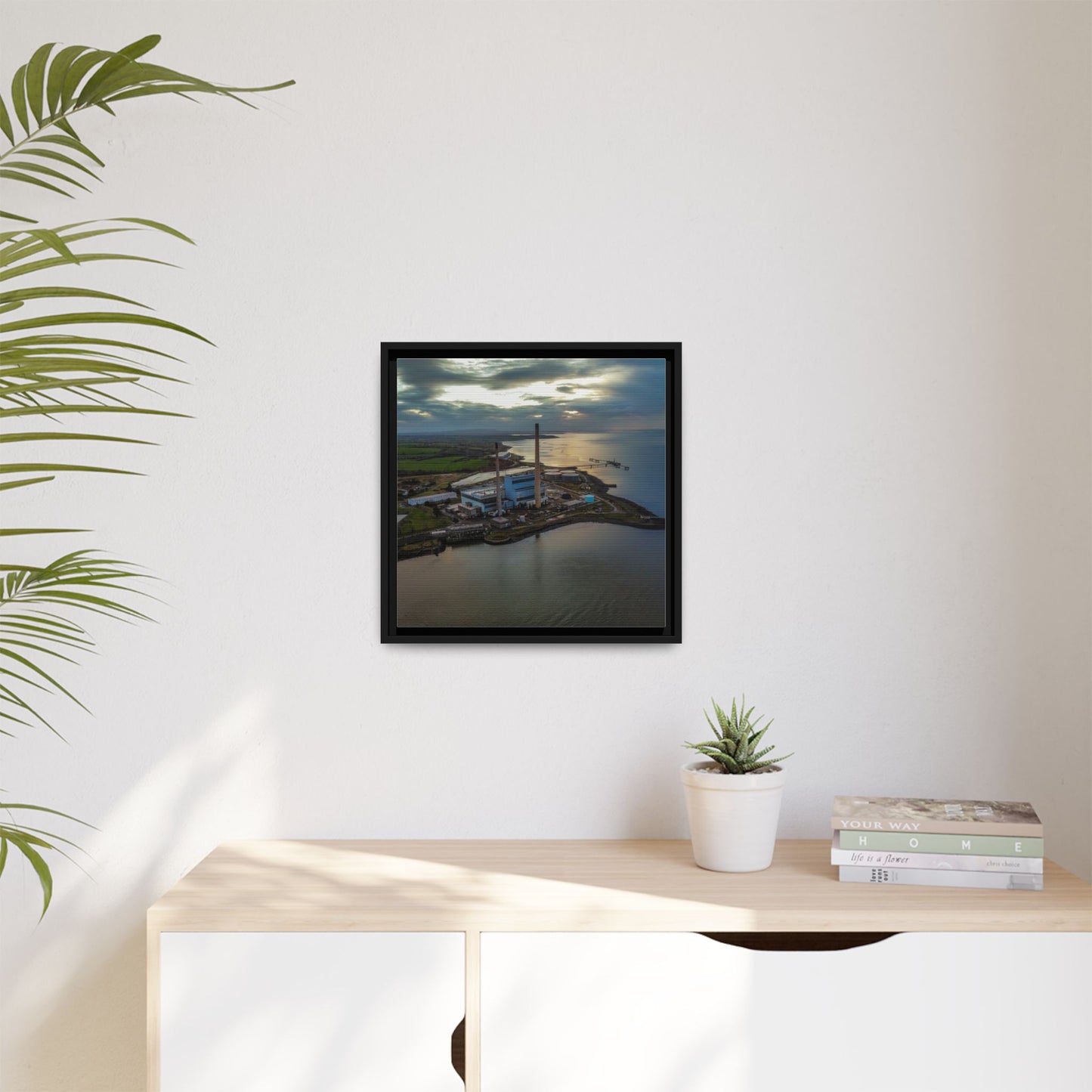 Target Power Station Matte Canvas, Framed (Multi-color)