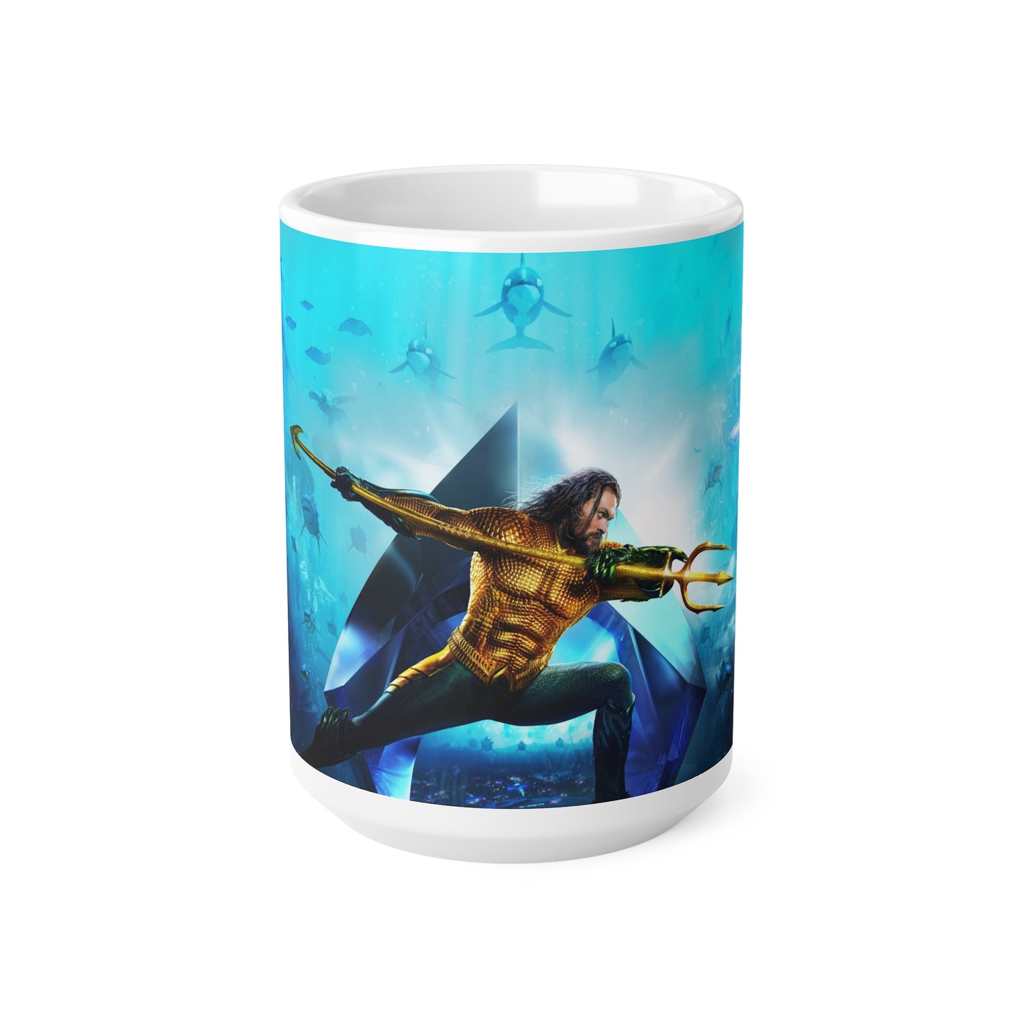 Aquatic Hero Ceramic Coffee Cups – 11oz & 15oz | Perfect Gift for Movie Fans