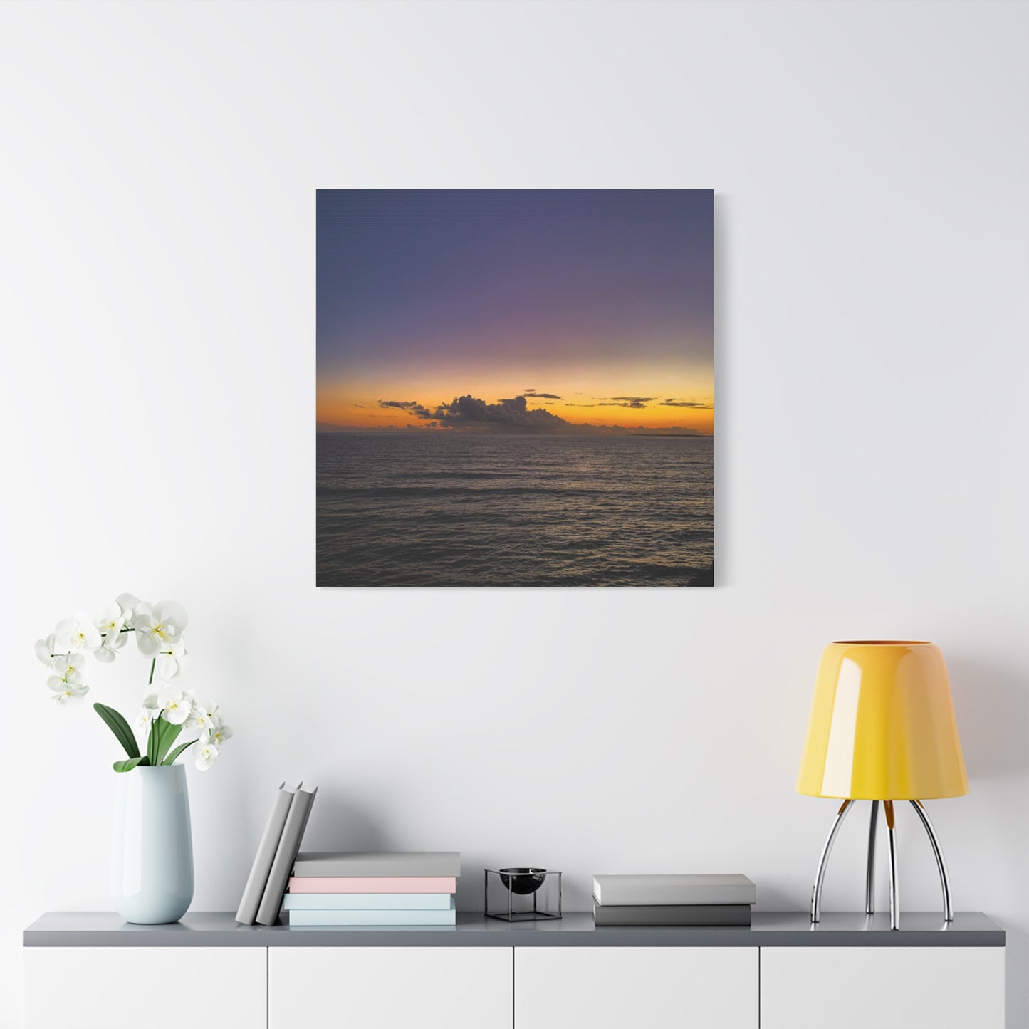 Sunset in Ocean 2 Matte Canvas, Stretched, 1.25"