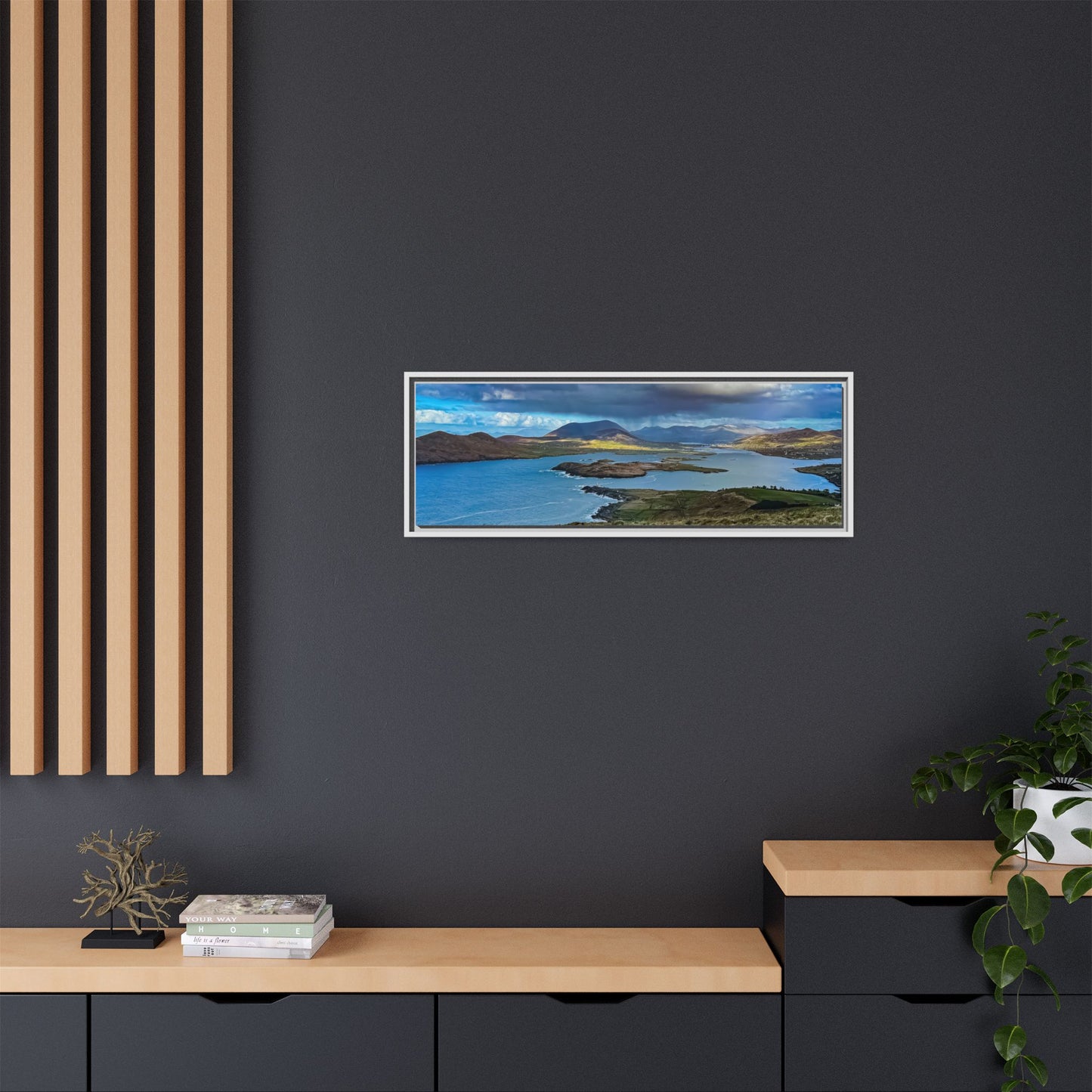 Unknown Mountain Matte Canvas, Framed (Multi-color)