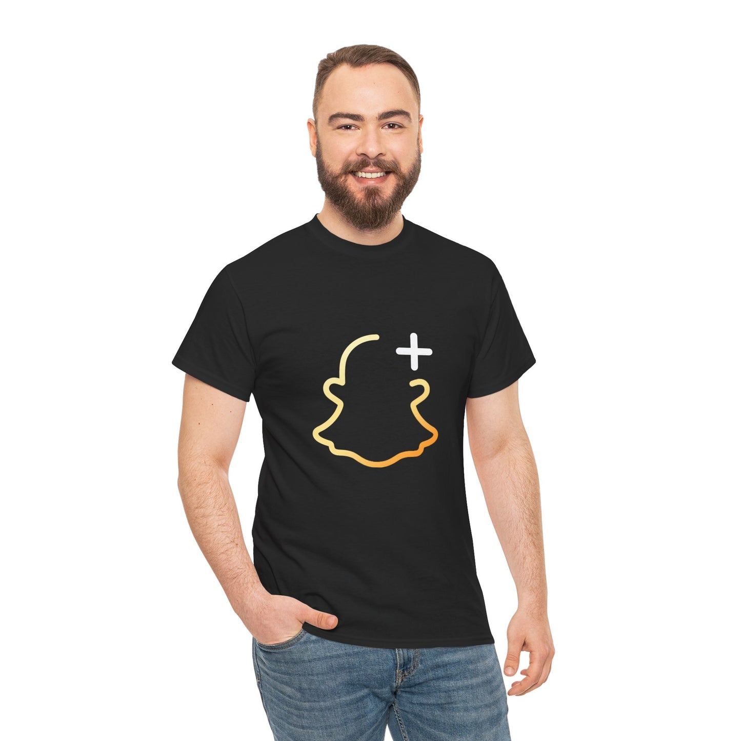 Snapchat Plus Logo Unisex Heavy Cotton Tee