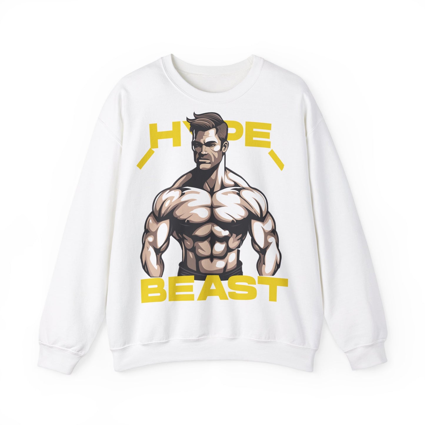 Hype Beast Unisex Heavy Blend™ Crewneck Sweatshirt - Bold Graphic Design for Fitness Enthusiasts