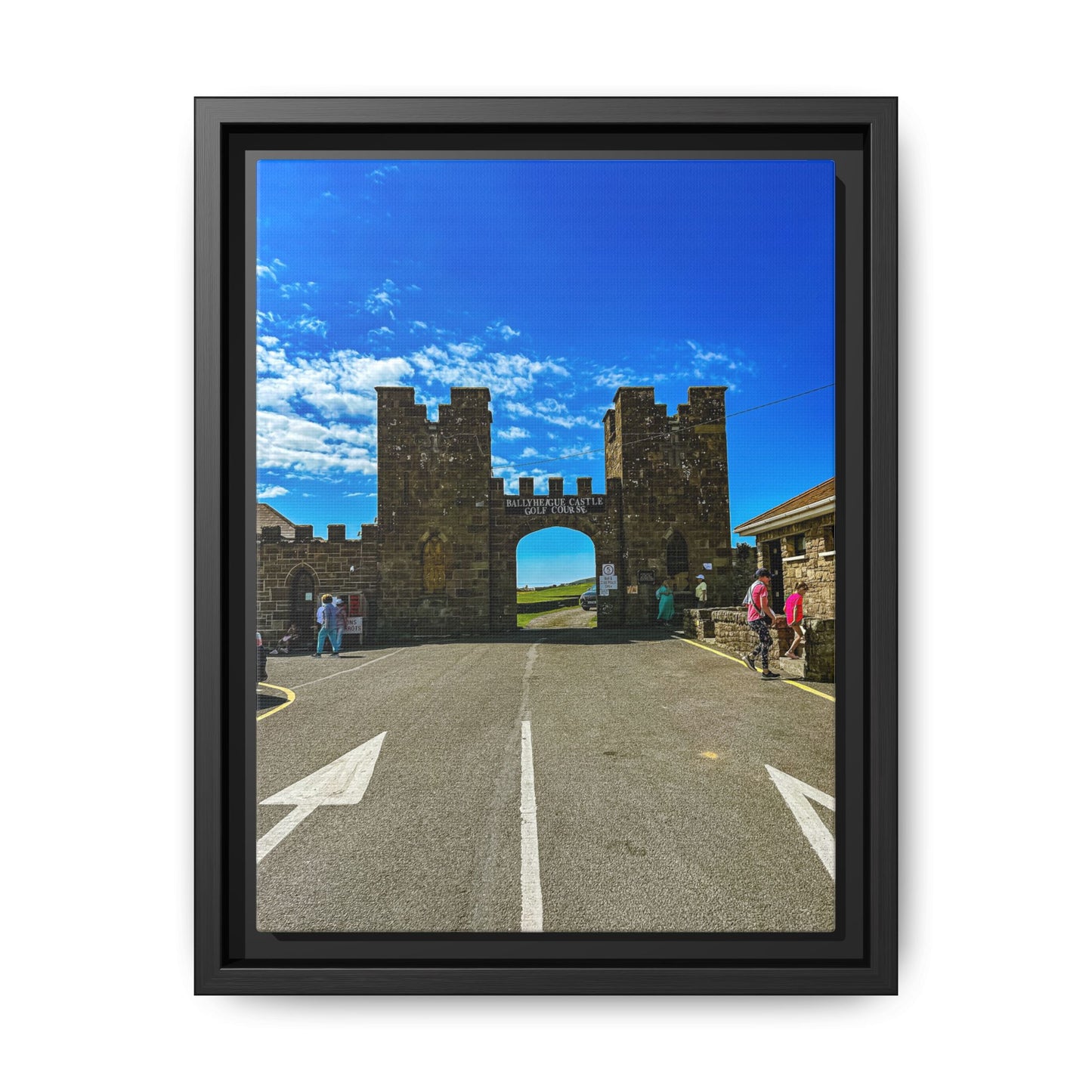 Ballyheigue Golf Club Gates Matte Canvas, Framed (Multi-color)