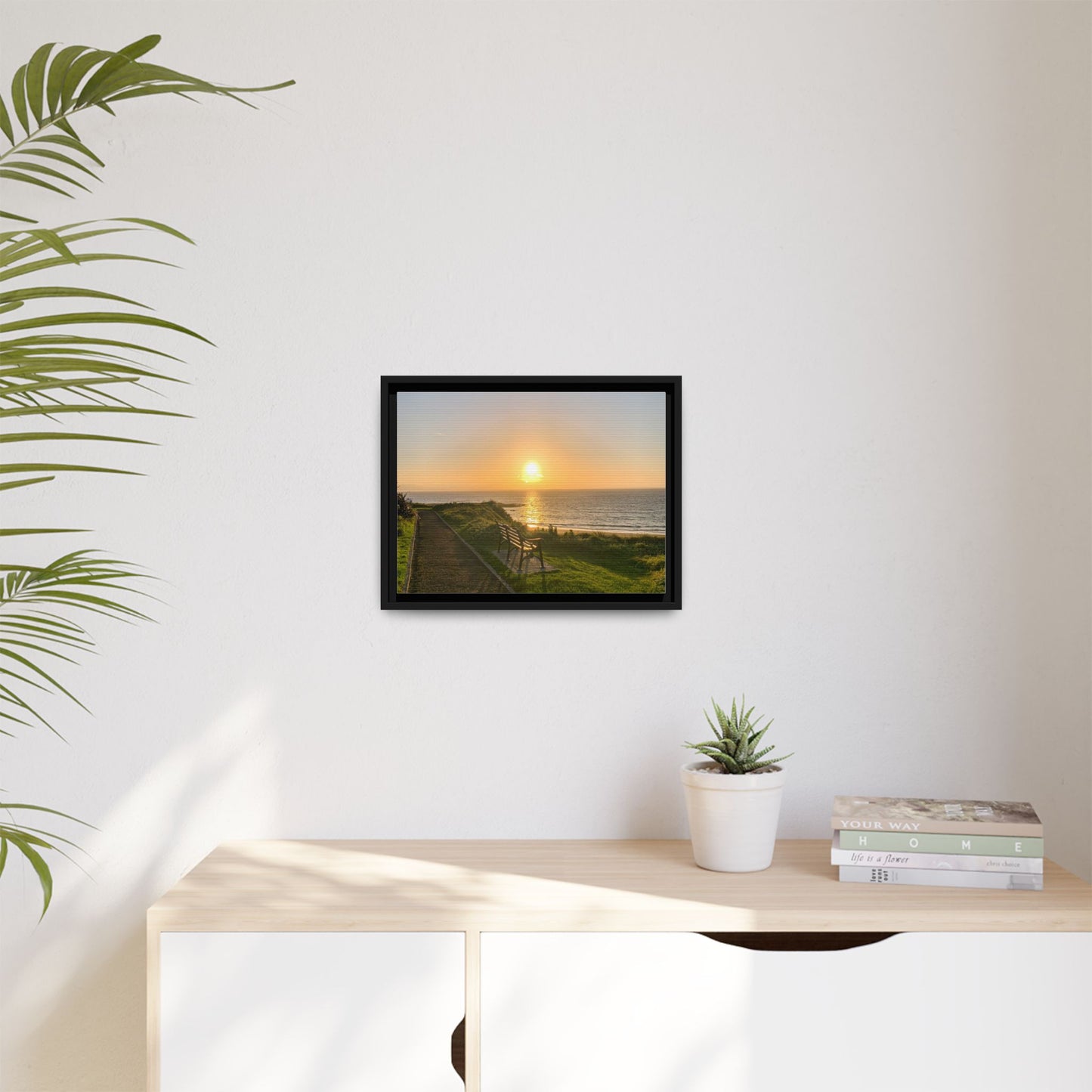 Sunset in Ballybunion 2 Matte Canvas, Framed (Multi-color)