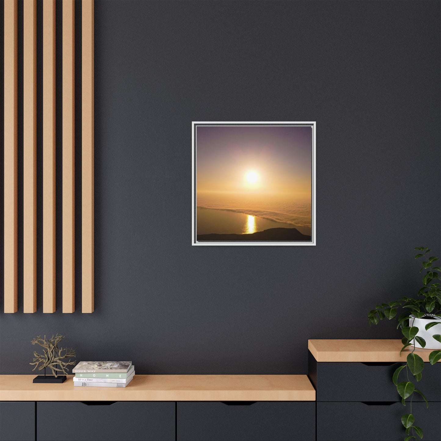 Sunset on Mount Brandon Matte Canvas, Framed (Multi-color)