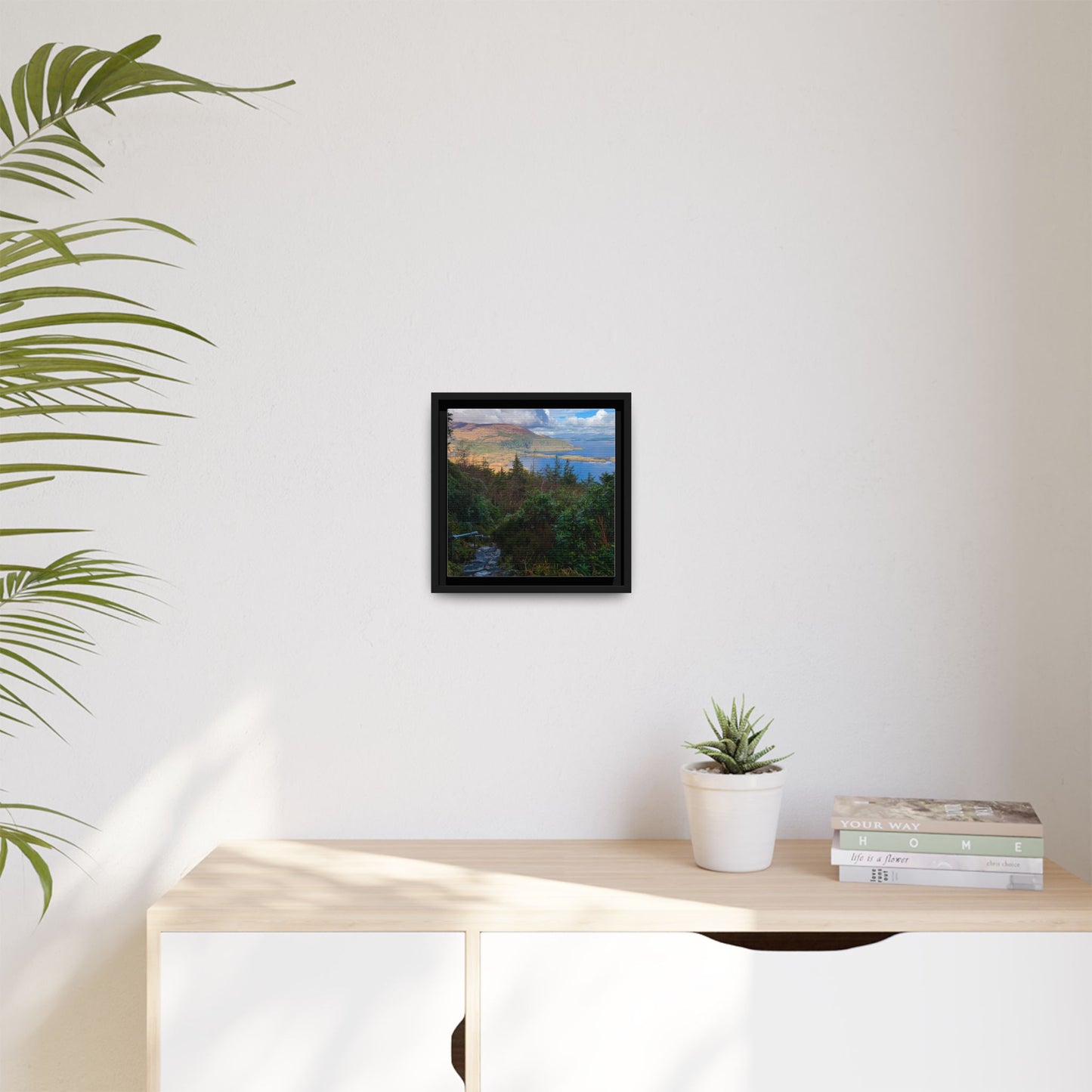 Torc Trail Stairs Matte Canvas, Framed (Multi-color)
