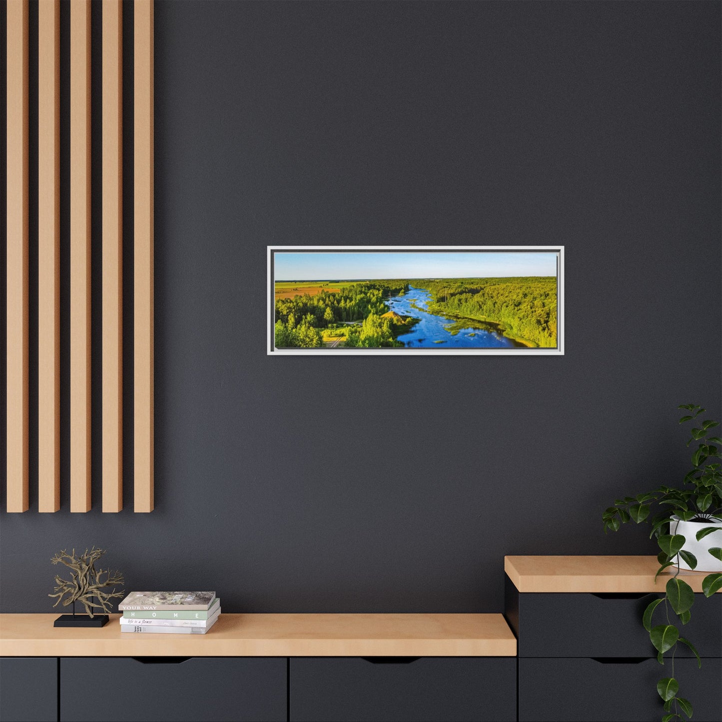 Zagares Lake Matte Canvas, Framed (Multi-color)