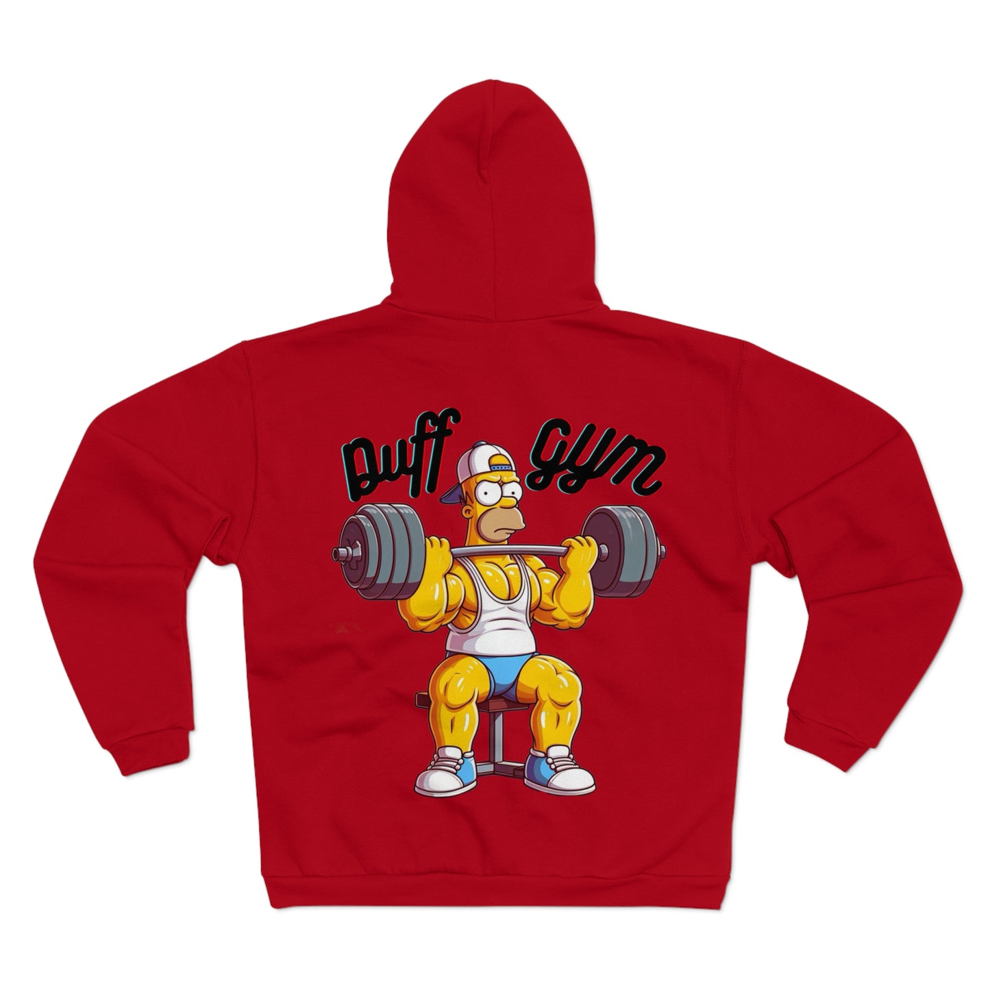 Puff Gym Unisex Hooded Zip Sweatshirt - Fitness Enthusiast Hoodie