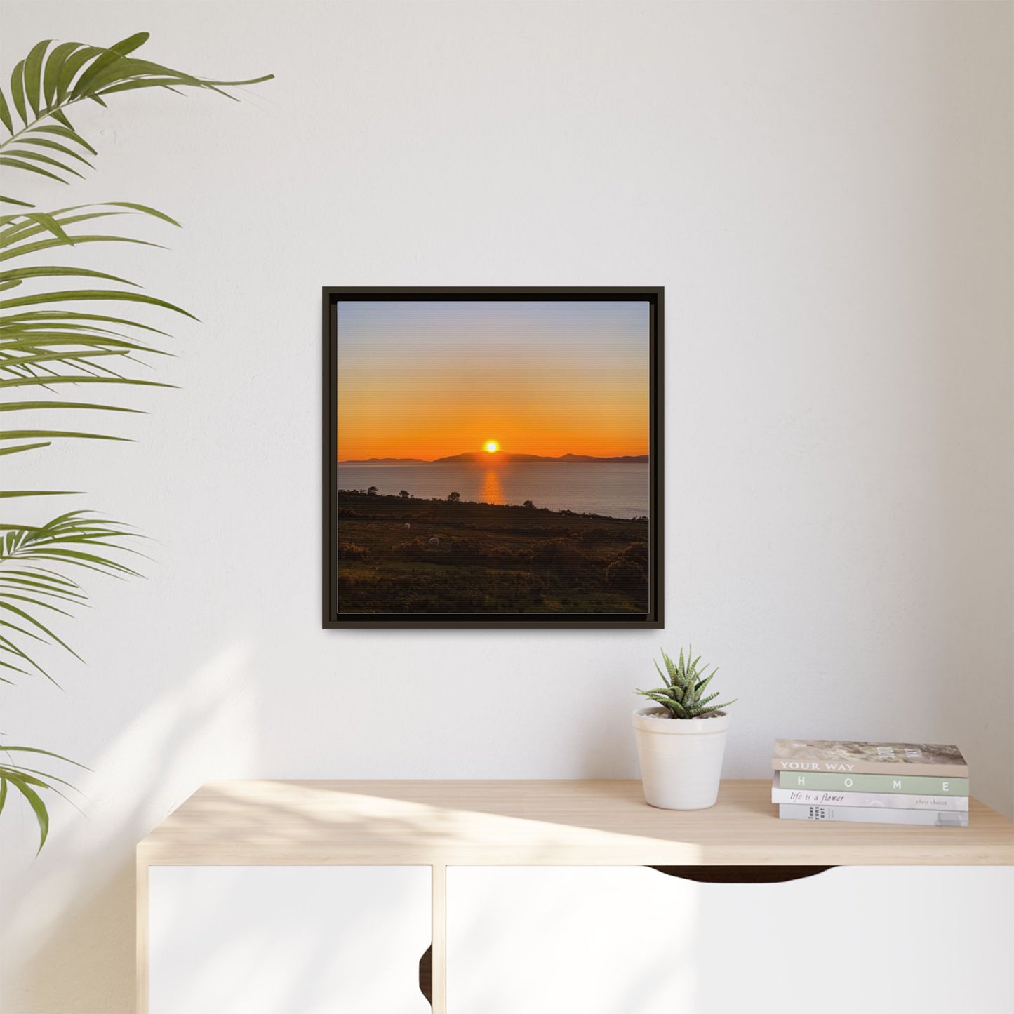 Sunset Ring Of Kerry Matte Canvas, Framed (Multi-color)