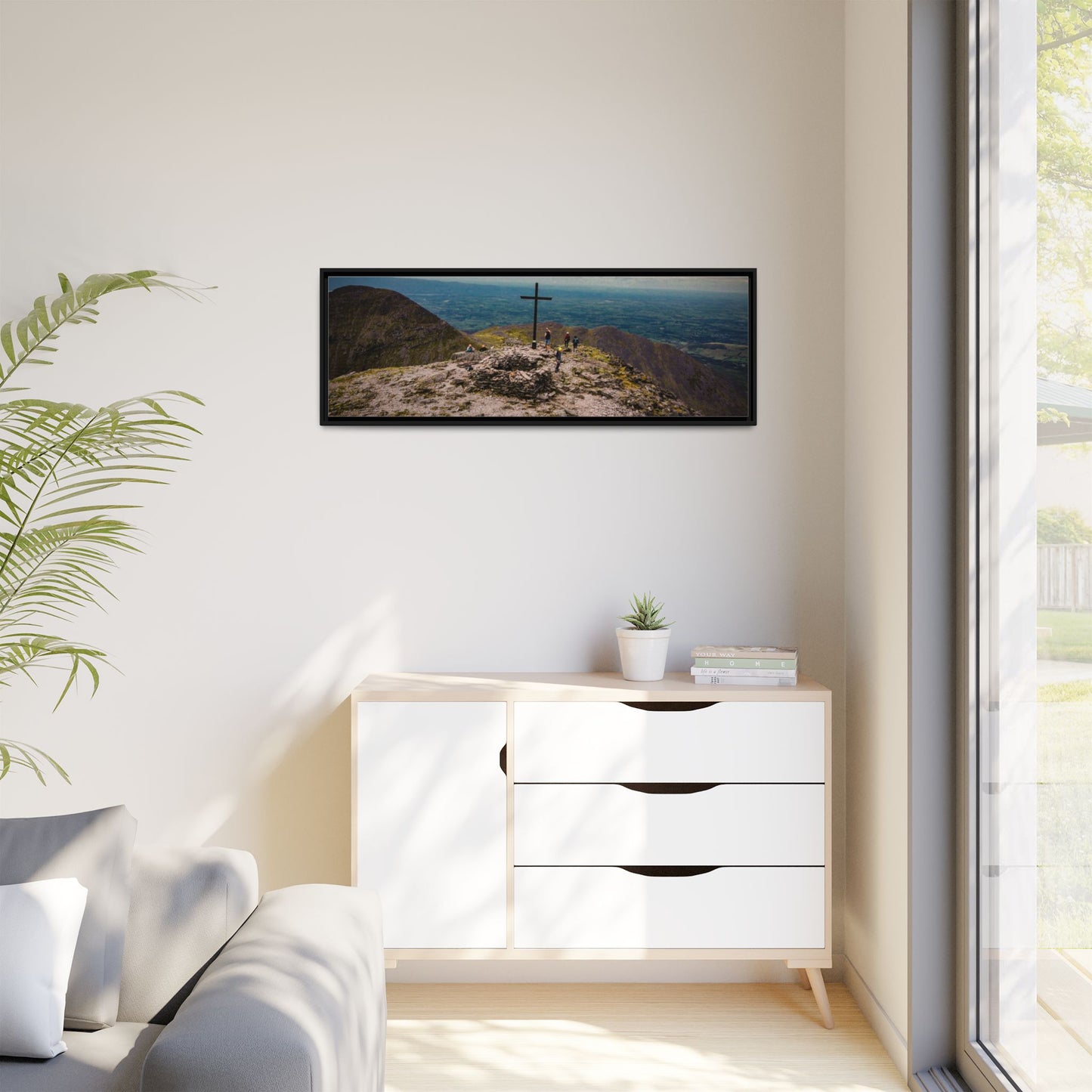 Carrauntoohil Summit Matte Canvas, Framed (Multi-color)