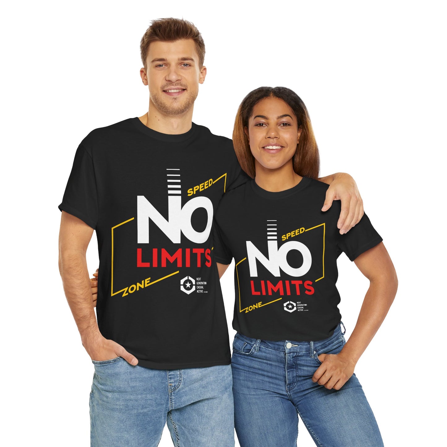 Unisex Heavy Cotton Tee - No Limits Speed Zone Tee