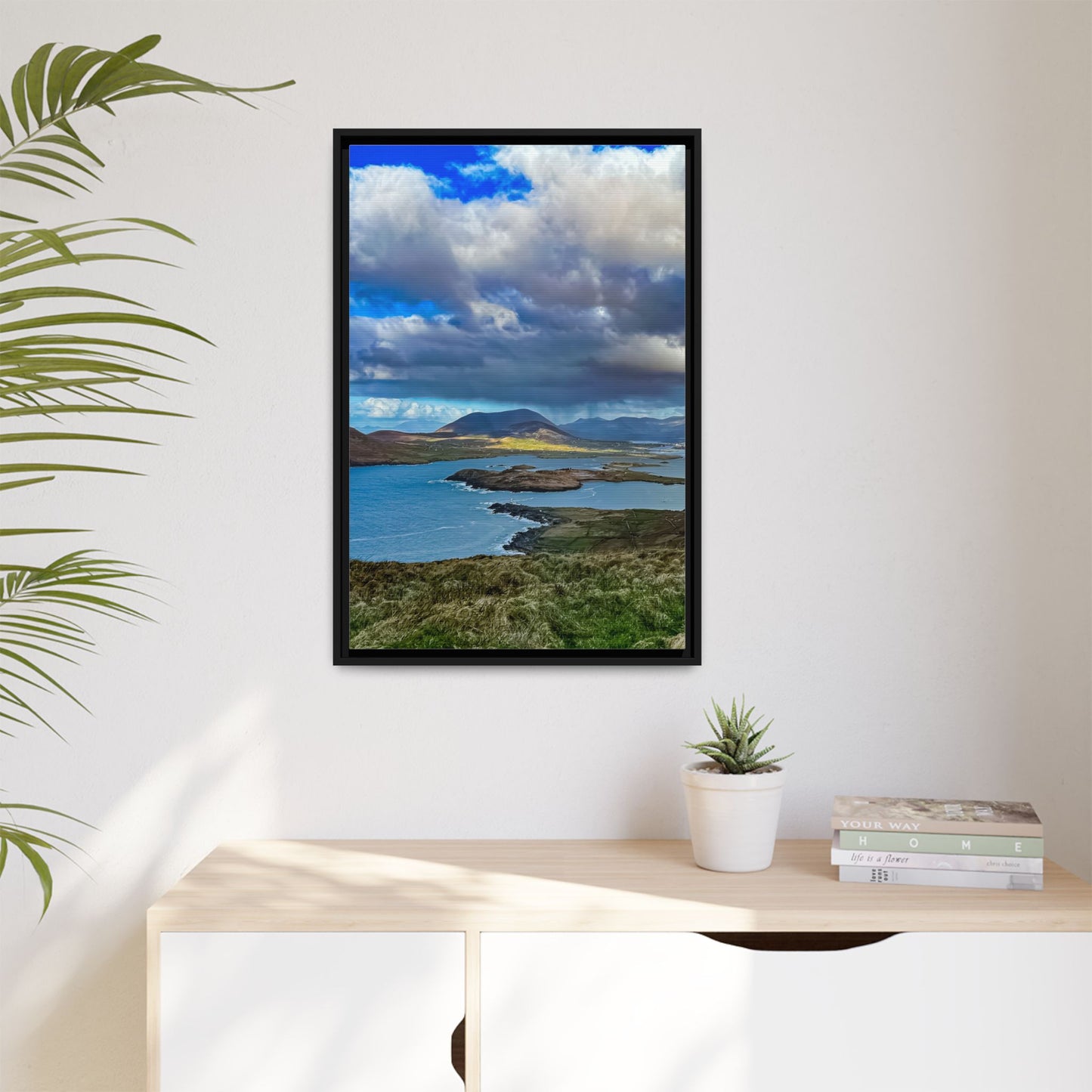 Unknown Mountain Matte Canvas, Framed (Multi-color)