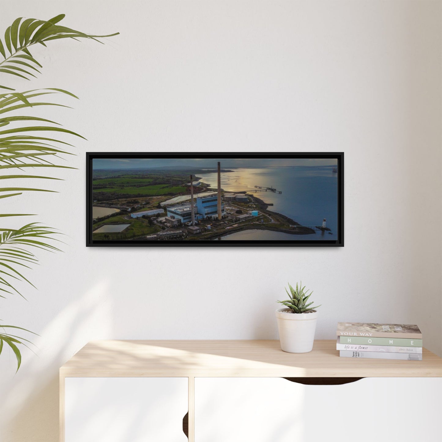 Target Power Station Matte Canvas, Framed (Multi-color)