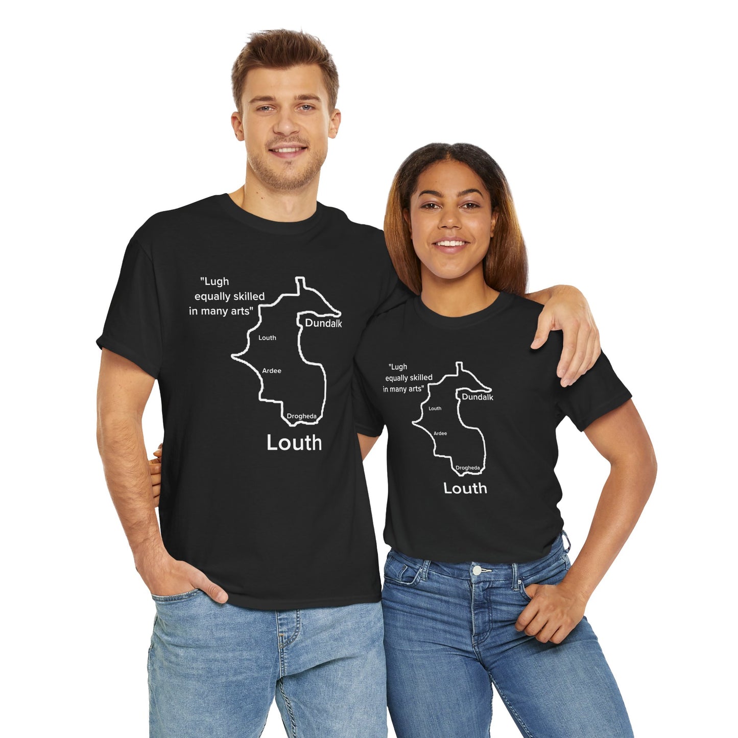 Louth Unisex Heavy Cotton T-Shirt Black Edition
