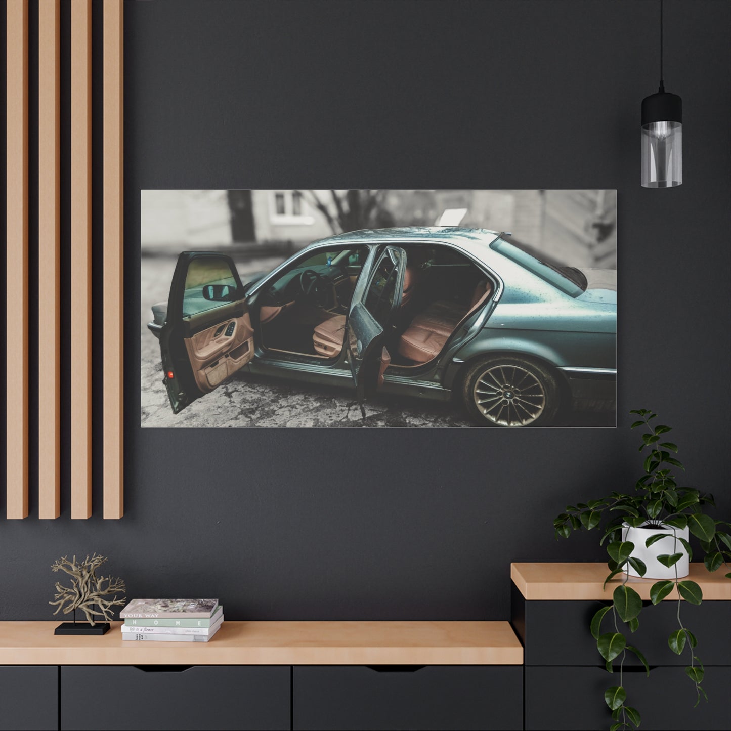 BMW 7 Matte Canvas, Stretched, 1.25"