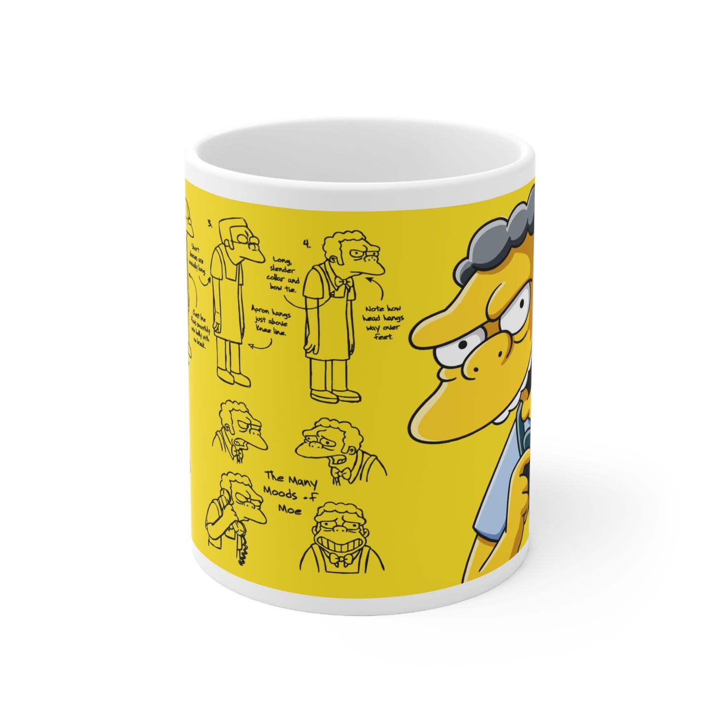 Funny Character Design Ceramic Coffee Mug - 11oz & 15oz