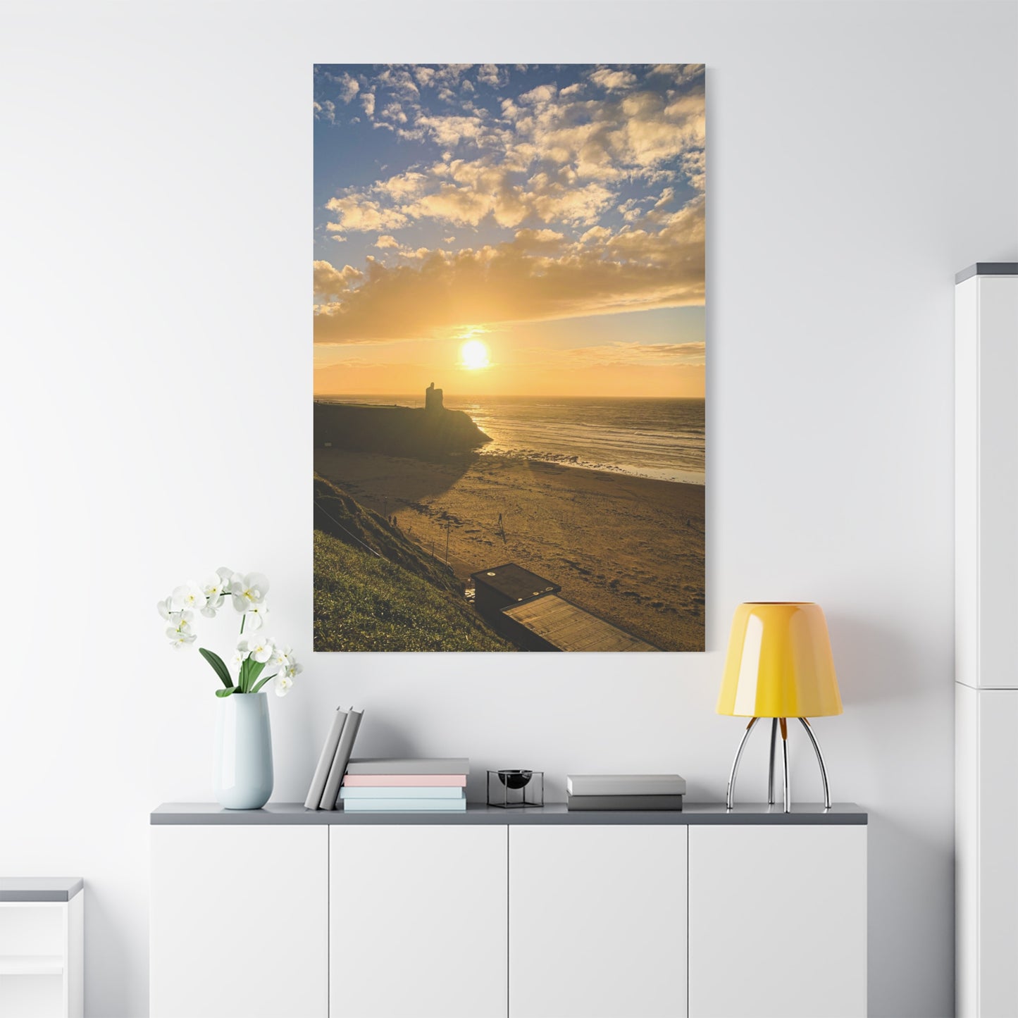 Ballybunion Sunset Castle Matte Canvas, Stretched, 1.25"