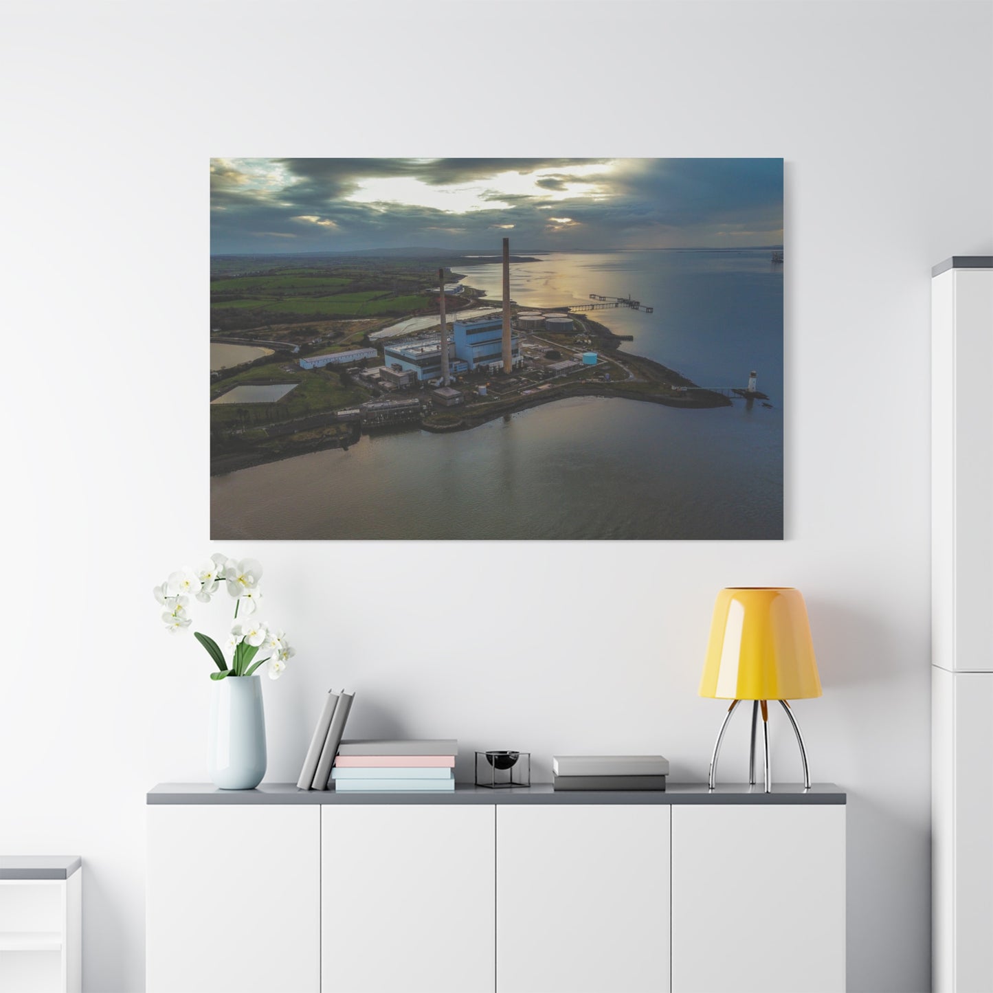 Tarbert Power Station Matte Canvas, Stretched, 1.25"
