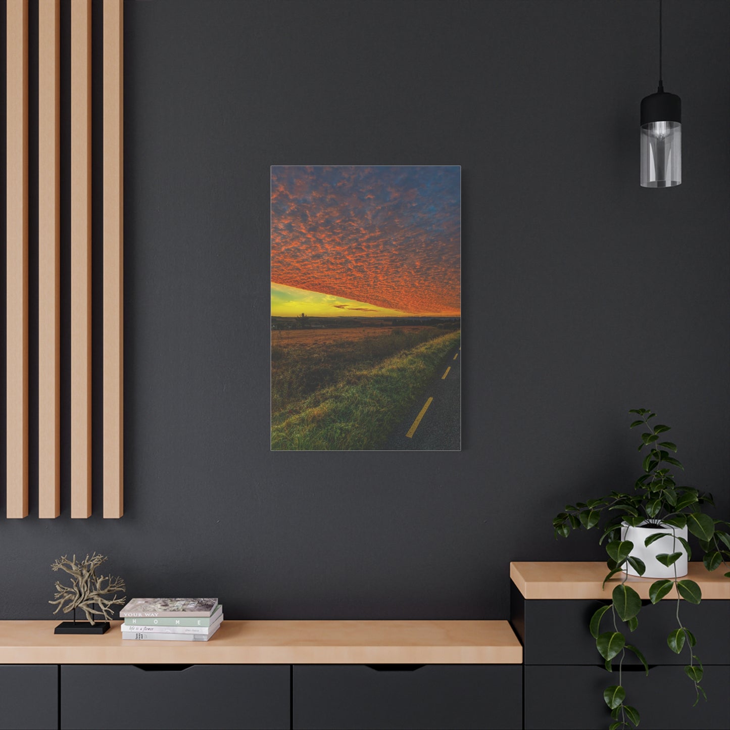 Cloudy Sunset Matte Canvas, Stretched, 1.25"