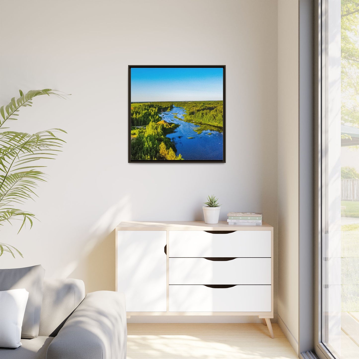 Zagares Lake Matte Canvas, Framed (Multi-color)
