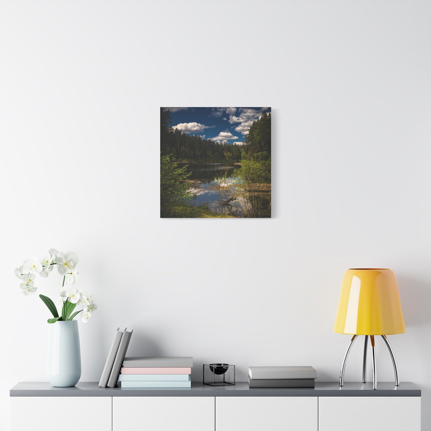 Vilnius Lake, Lithuania Matte Canvas, Stretched, 1.25"