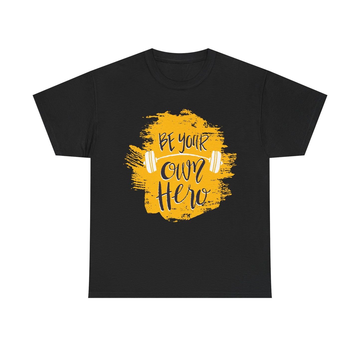 Be Your Own Hero Unisex Heavy Cotton Tee - Motivational Fitness Shirt