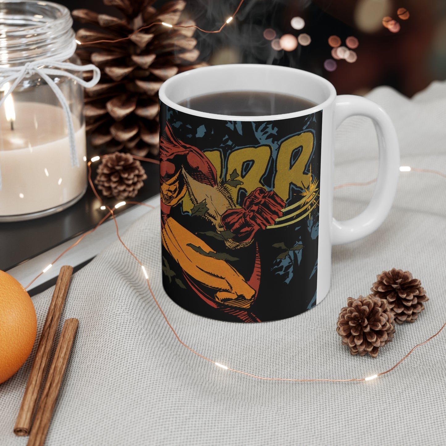 Comic Book Hero Ceramic Coffee Mug - 11oz & 15oz