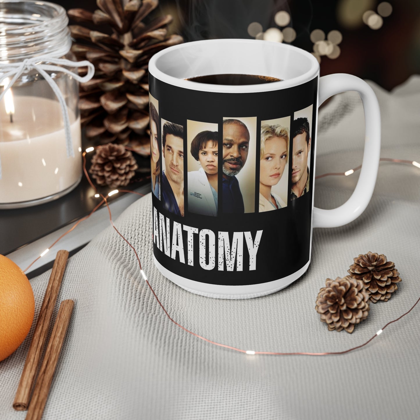 Grey's Anatomy Ceramic Coffee Mug - 11oz & 15oz - Perfect Gift for Fans!
