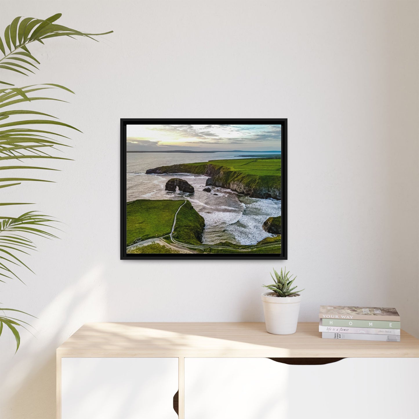 Virgin Rock Matte Canvas, Framed (Multi-color)