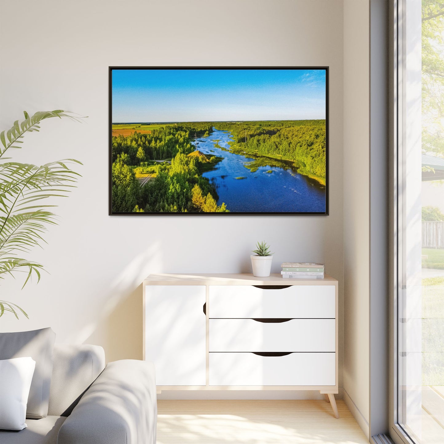 Zagares Lake Matte Canvas, Framed (Multi-color)
