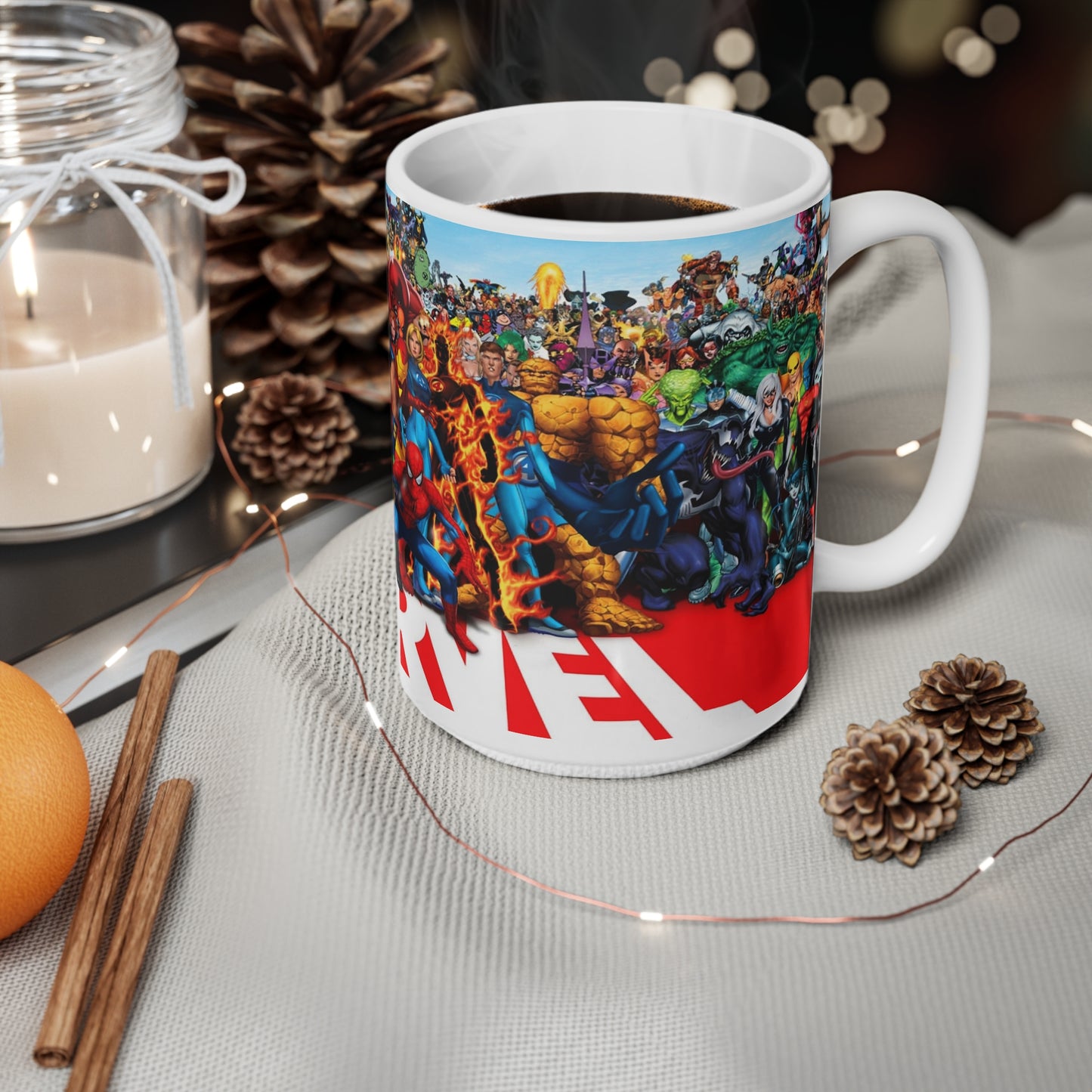 Marvel Superheroes Ceramic Coffee Cups - 11oz & 15oz - Perfect for Fans!