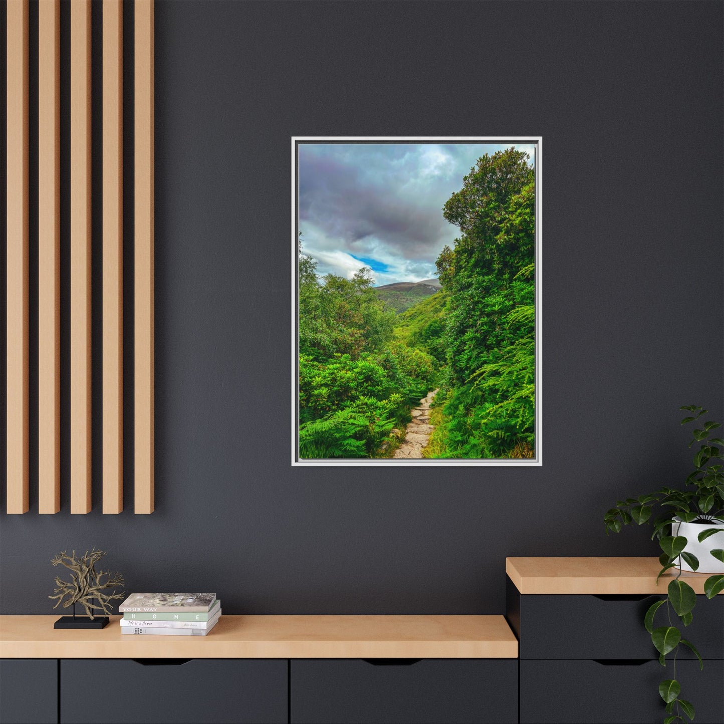 Torc Trail Matte Canvas, Framed (Multi-color)