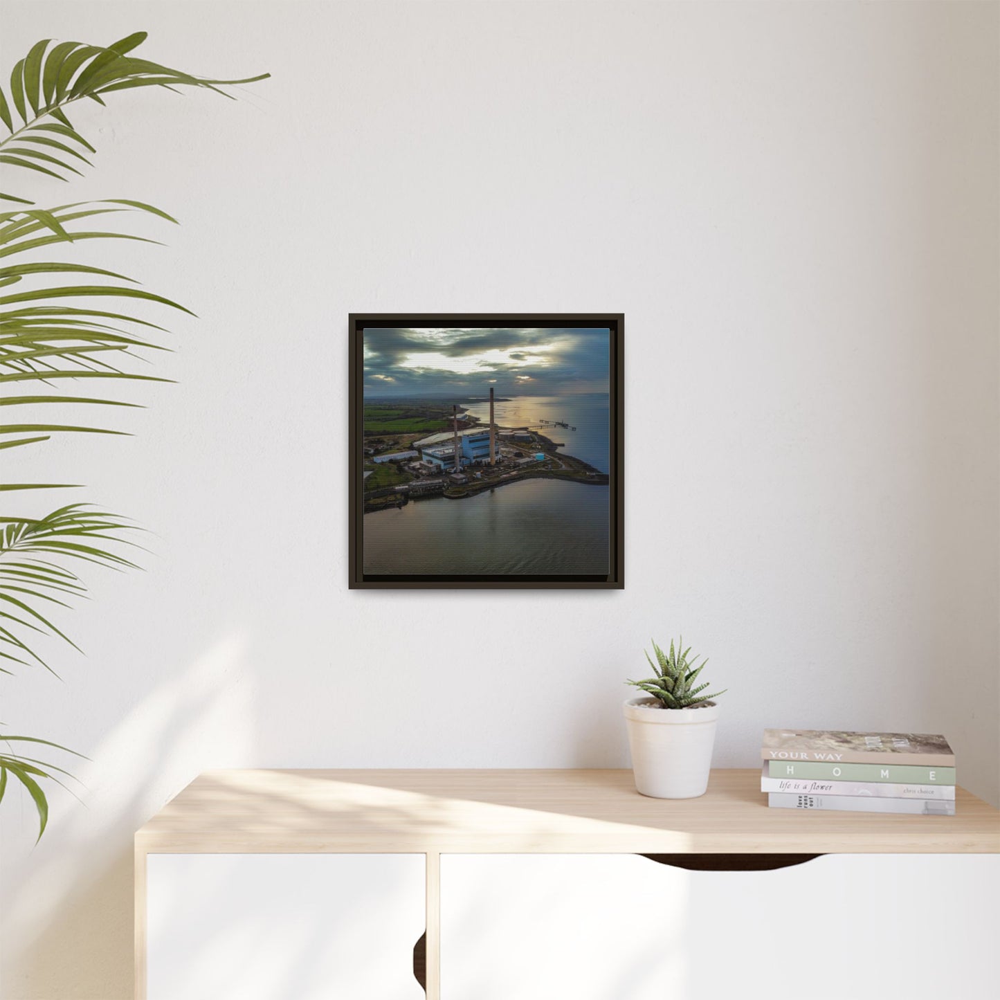 Target Power Station Matte Canvas, Framed (Multi-color)