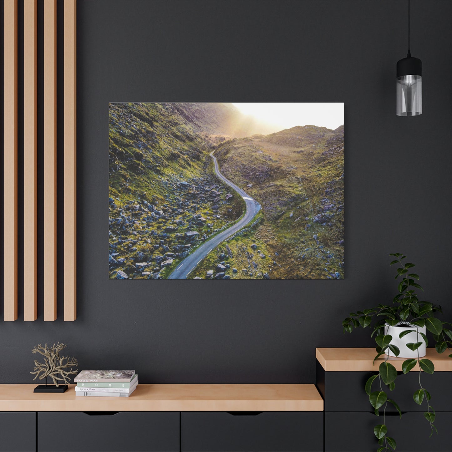 Valley Road Matte Canvas, Stretched, 1.25"