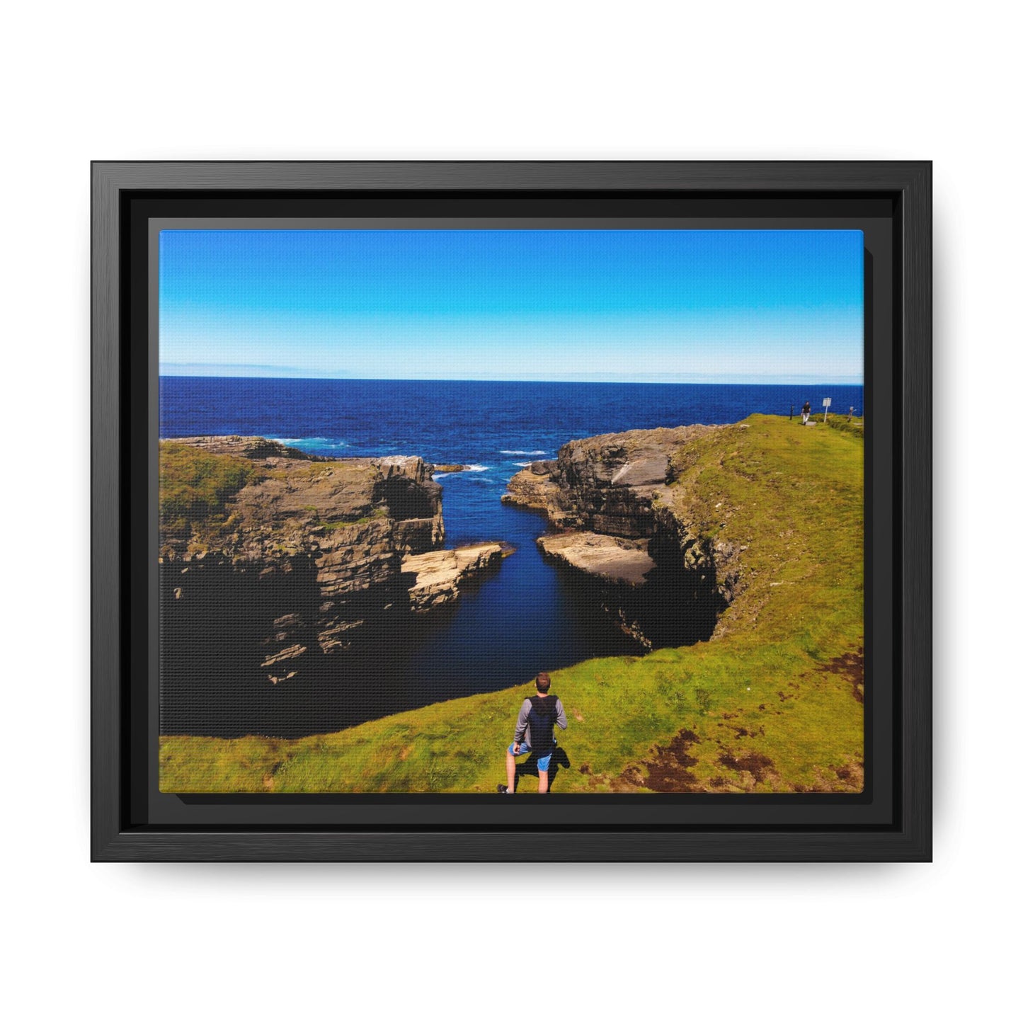 Cliffs Matte Canvas, Framed (Multi-color)