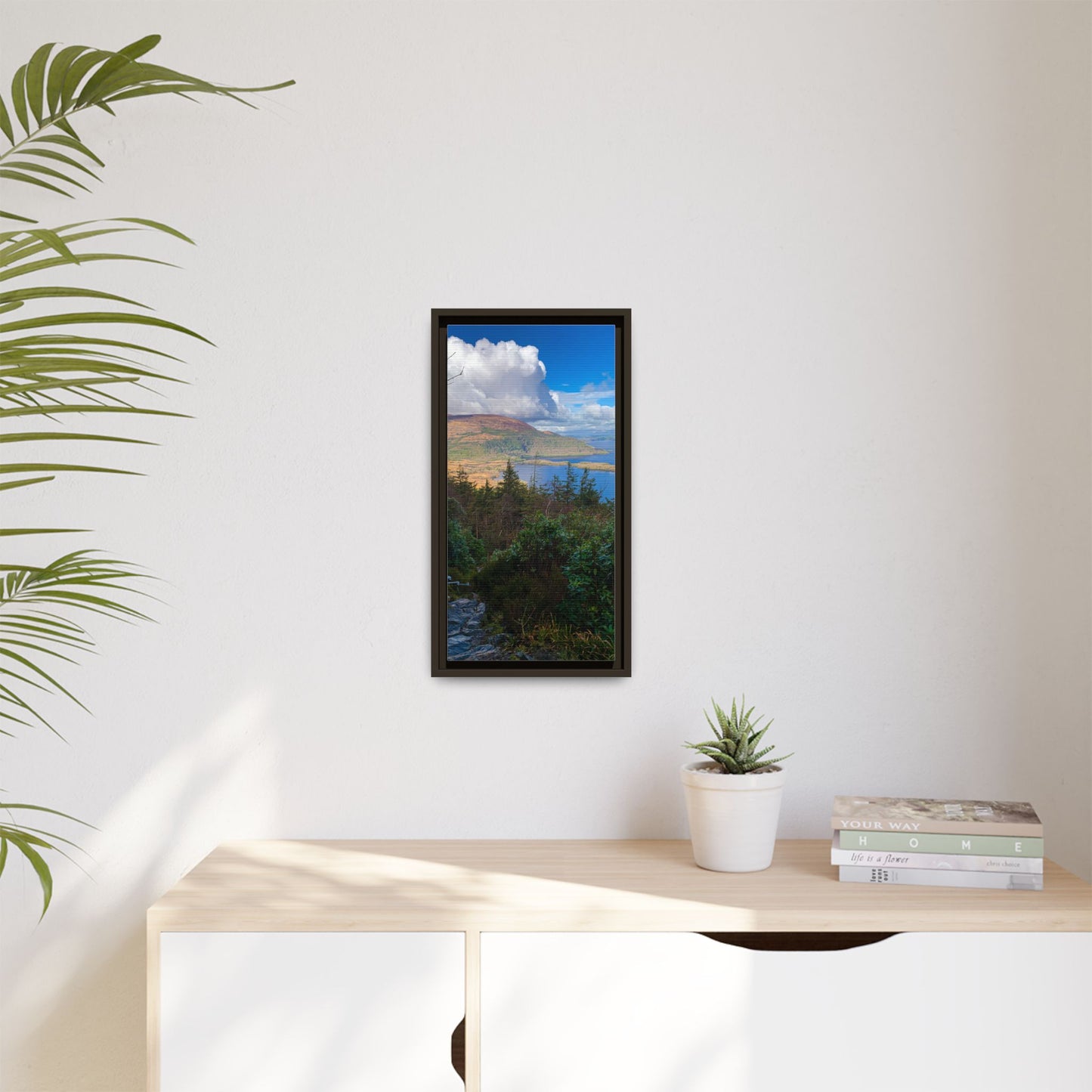 Torc Trail Stairs Matte Canvas, Framed (Multi-color)