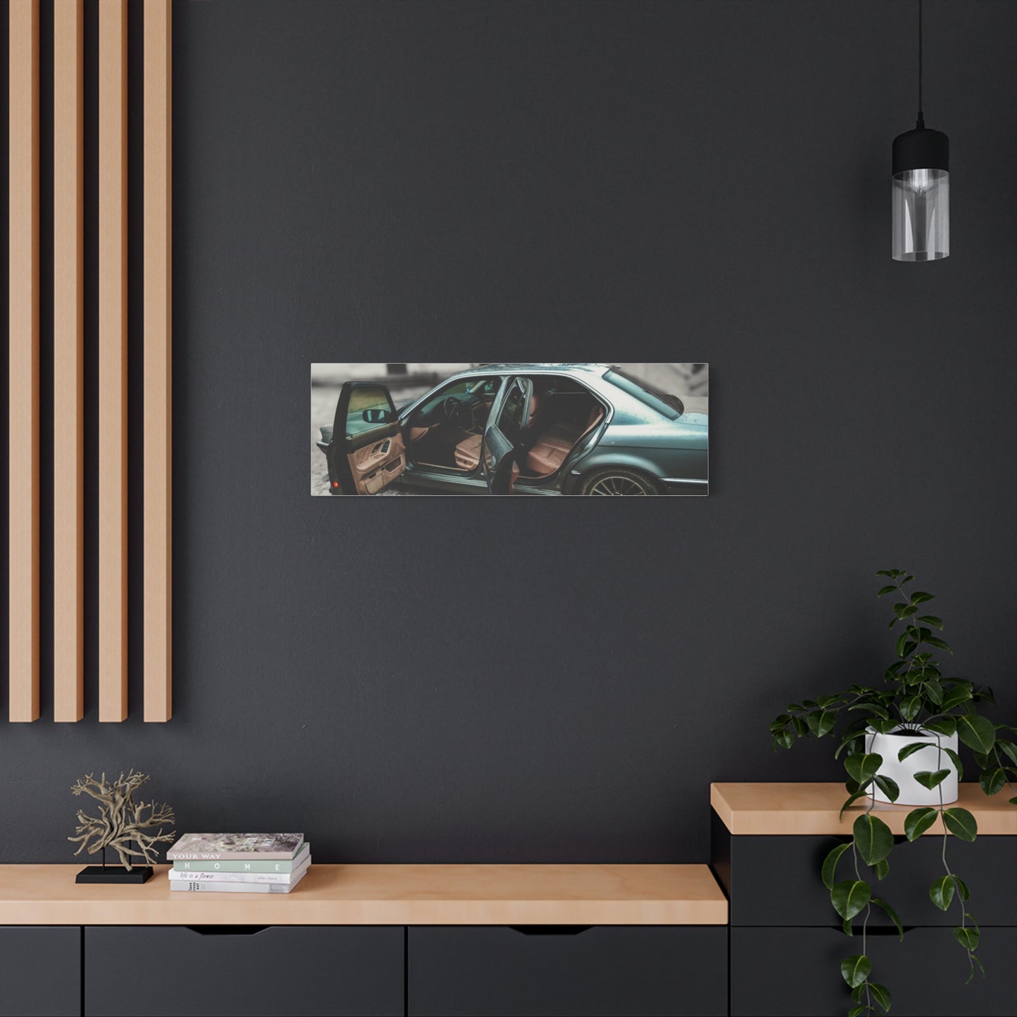 BMW 7 Matte Canvas, Stretched, 1.25"