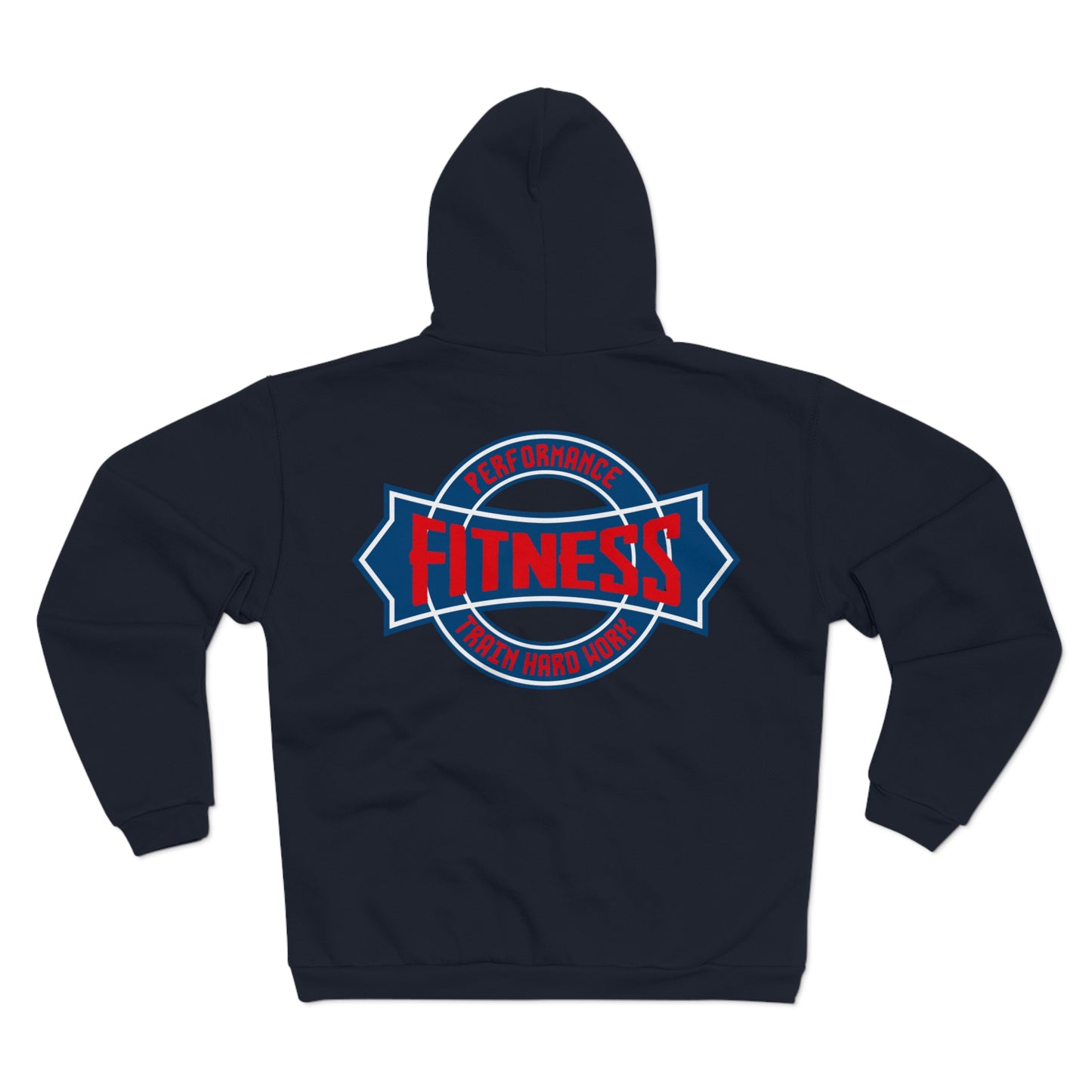 Fitness Performance Unisex Hooded Zip Sweatshirt