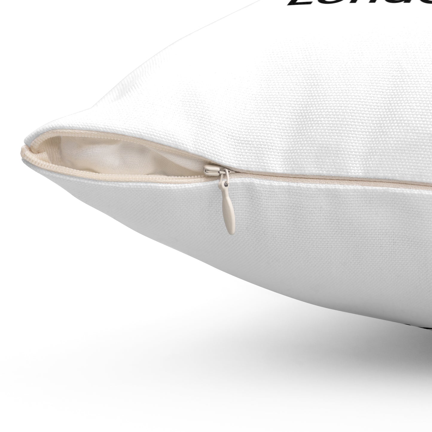 Londonderry Spun Polyester Square Pillow White Edition 2 Sizes