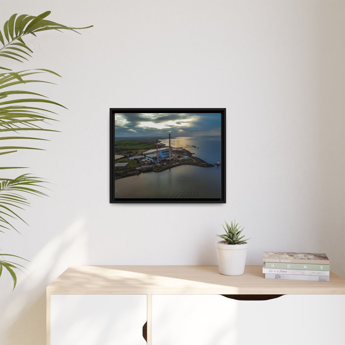 Target Power Station Matte Canvas, Framed (Multi-color)