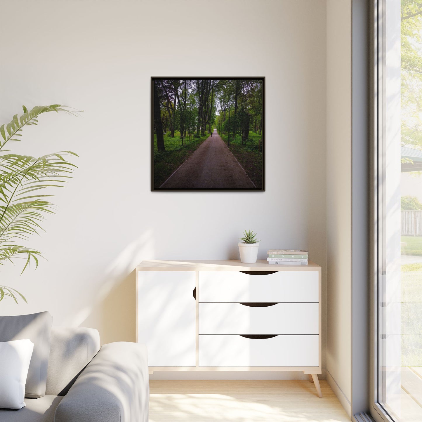 Zagares Park Matte Canvas, Framed (Multi-color)