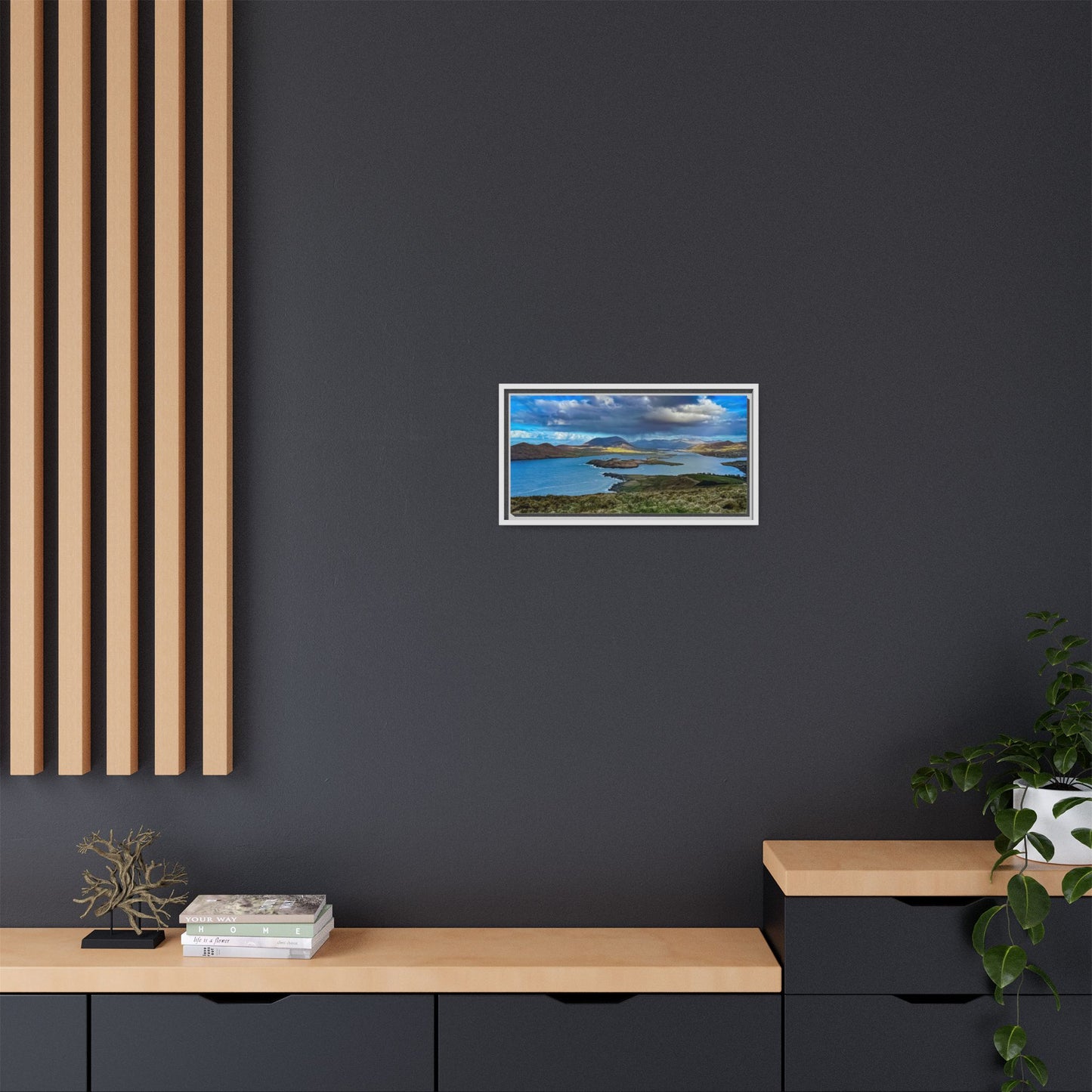 Unknown Mountain Matte Canvas, Framed (Multi-color)