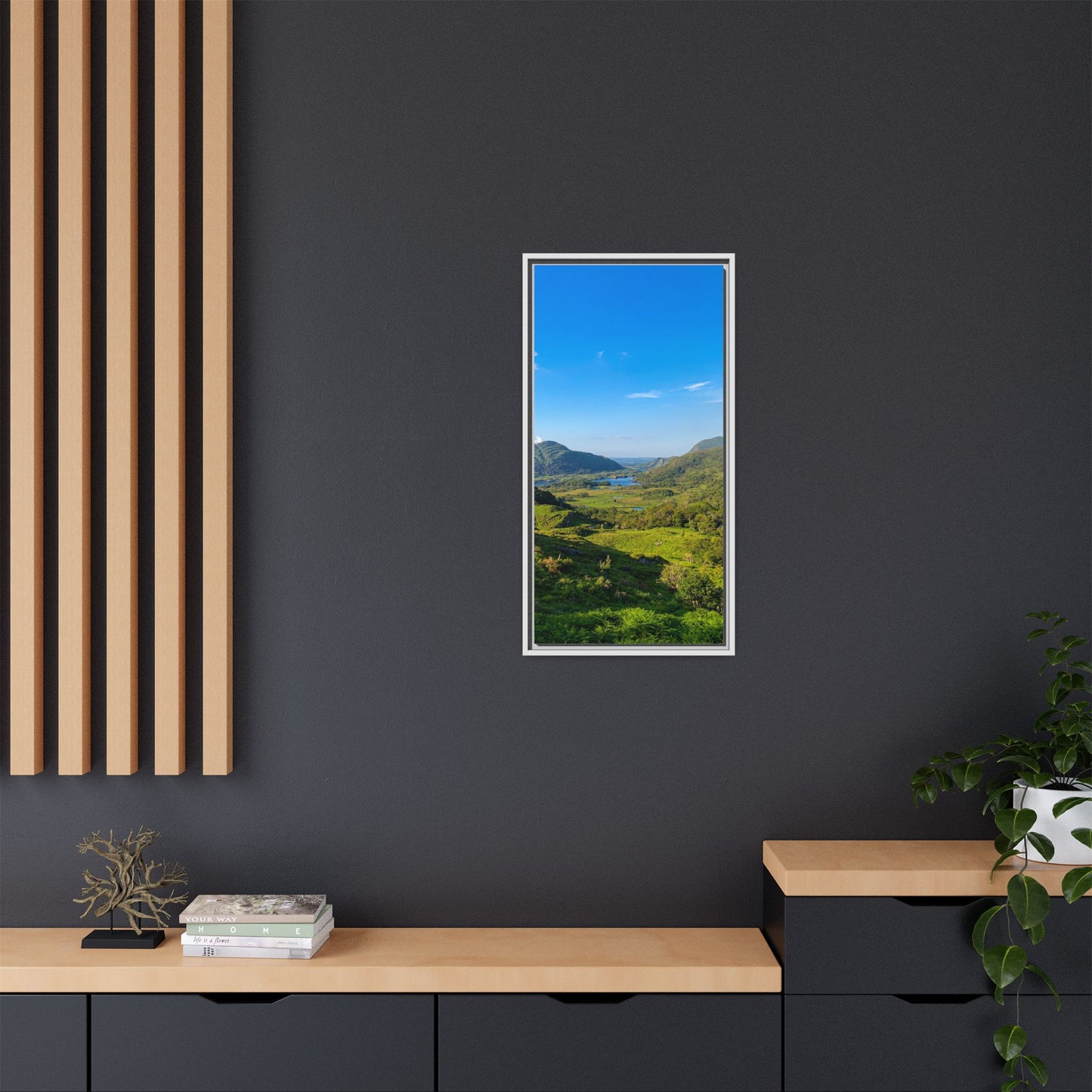Beautiful Ladies View Matte Canvas, Framed (Multi-color)