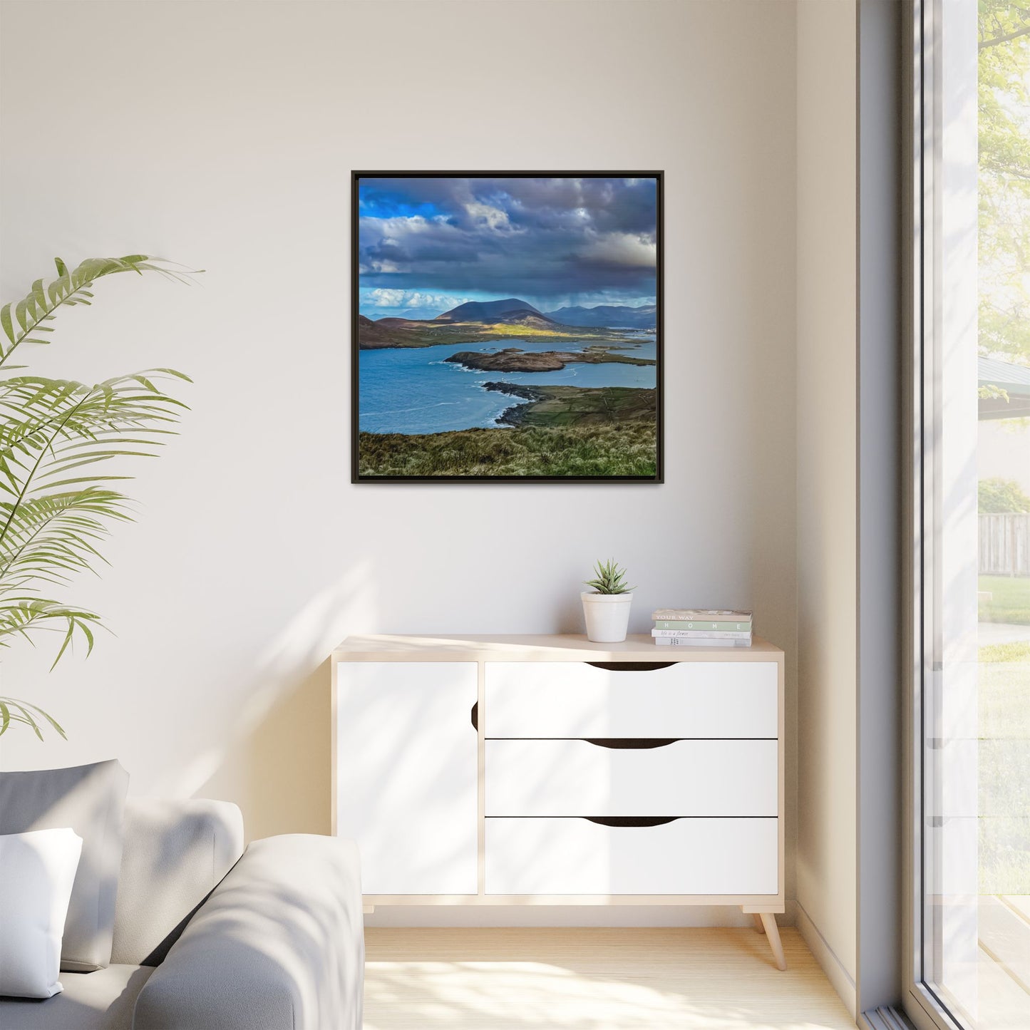 Unknown Mountain Matte Canvas, Framed (Multi-color)