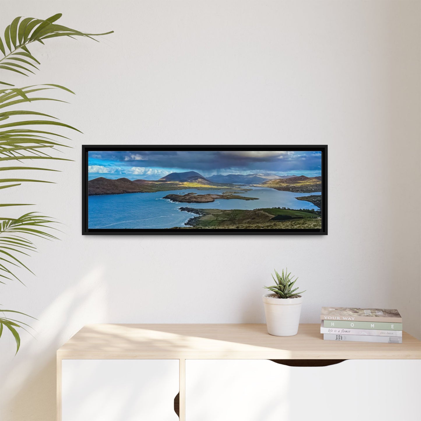 Unknown Mountain Matte Canvas, Framed (Multi-color)
